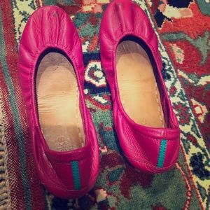 Hot pink Tieks flats